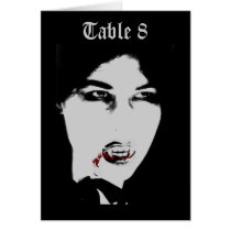 Vampire Count Halloween Table Setting Place Card