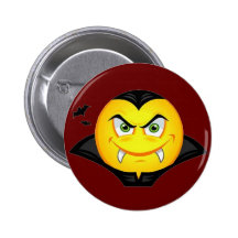 Vampire Emoticom Pinback Buttons