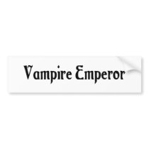 Vampire Emperor Bumper Sticker