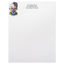 Vampire Evil Clown Letterhead Template