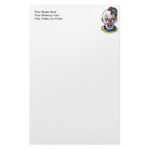 Vampire Evil Clown Stationery Design