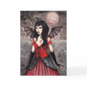 Vampire Fairy Gothic Halloween Card by robmolily Vampire Fairy Gothic Halloween Card
