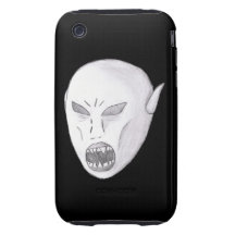 Vampire Ghoul Sketch iPhone 3 Tough Covers