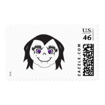 Vampire Girl Face postage