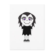 Vampire Girl Full Body postcards