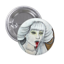 Vampire girl - Hematemesis - dark horror art Pin