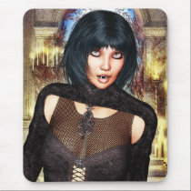 Vampire Girl Mousepad mousepads