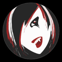Vampire Girl Stickers stickers