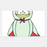 Vampire Gito the Penguin Rectangle Stickers