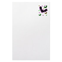 Vampire Glow Bats Stationery Design