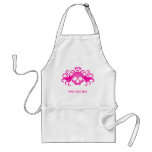 Vampire goth skull in pink cute apron