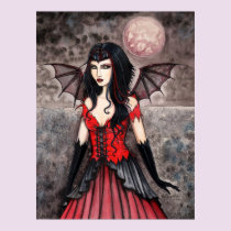 Vampire Gothic Fairy Art Poster Print