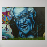 Vampire graffiti poster