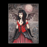 Vampire Halloween Gothic Fairy Postcard