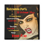 Vampire halloween holiday party refrigerator magnets