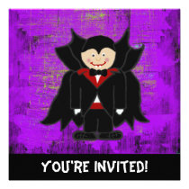 Vampire Halloween Invitation invitations