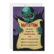 vampire halloween invitations
