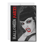 Vampire Halloween sexy comic template Custom Invite