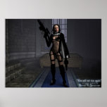 Vampire Huntress Gothic Art Poster or Prints NEW!