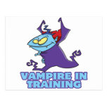 vampire in training funny cartoon postcards