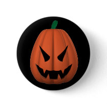 Vampire Jack O'Lantern Button by mariannegilliand Vampire Jack O'Lantern Button