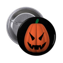 Vampire Jack O'Lantern Button
