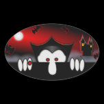 Vampire Kilroy Oval Sticker stickers
