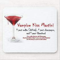 Vampire Kiss Martini Drink Recipe mousepads by VampOut Vampire Kiss Martini Drink Recipe mousepads