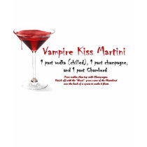 Vampire Kiss Martini Drink Recipe t-shirts by VampOut Vampire Kiss Martini Drink Recipe t-shirts