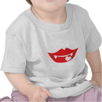 vampire lips love heart tees
