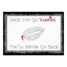 Vampire Love Custom Invitations