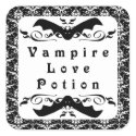 Vampire Love Potion Halloween Stickers