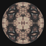 Vampire Mouth Round Stickers