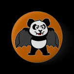 Vampire Panda Pinback Button