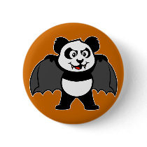 Vampire Panda Pinback Button