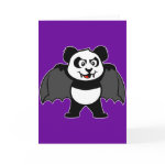 This vampire panda is too cute! With his fangs and cape this design makes an excellent Halloween present or anyone who likes vampires. Great gift ideas here for your friends and family.