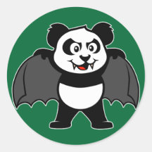 Vampire Panda Sticker