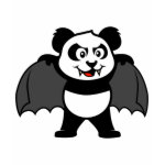 This vampire panda is too cute! With his fangs and cape this design makes an excellent Halloween present or anyone who likes vampires. Great gift ideas here for your friends and family.