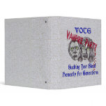 Vampire Party Vinyl Binder