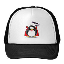 Vampire Penguin Trucker Hat