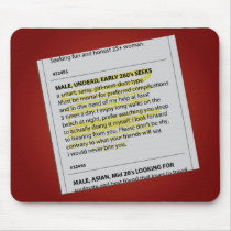 Vampire Personal Ad mousepads by nyxxie Vampire Personal Ad mousepads