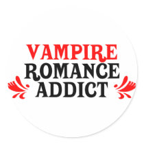 Vampire Romance Addict Stickers