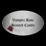 Vampire Rose Candle Soap Label Sticker