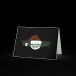 Vampire Santa Bat Greeting Card