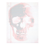 Vampire Skull Goth Notebook Paper Personalized Letterhead