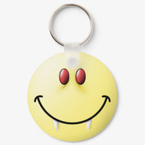 Vampire Smiley Face keychains