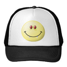 Vampire Smiley Face Trucker Hat