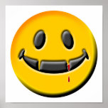 VAMPIRE SMILEY POSTER posters