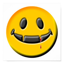 VAMPIRE SMILEY POSTER posters