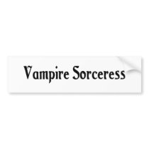 Vampire Sorceress Bumper Sticker